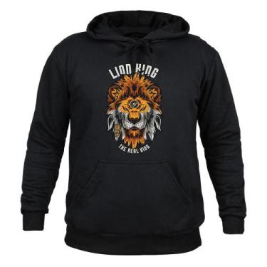 Imagem de Moletom 100% Algodão Canguru Lion King - Surprass, Preto, M
