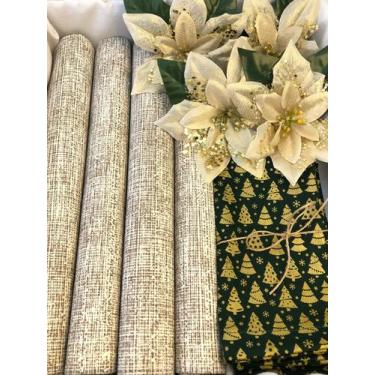 Imagem de Kit Mesa Posta Jogo Americano Completo Decor Natal 6 Lugares - Marphi 