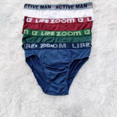 Imagem de Kit com 3 cuecas slip microfibra active man, P=38/40, Sortidas