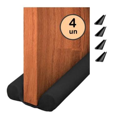 Imagem de 4un Veda porta duplo proteção poeira insetos água vento 70cm - Vida Pr