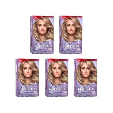 Imagem de Coloraçao Koleston 818 Louro Claro Perola - Kit C/5Un