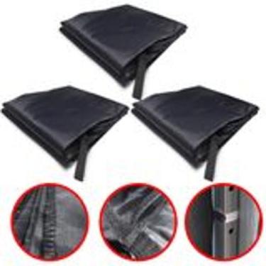 Imagem de 3 Paredes Fechamento Lateral Removível Para Tenda Gazebo 3x3 - BRN COM