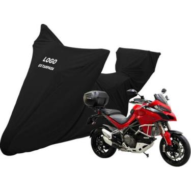 Imagem de Capa Sob Medida Moto Ducati Multistrada 1260 S Baú Central - Mz, Preta