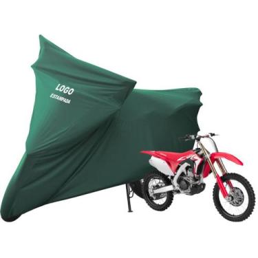 Imagem de Capa Cobrir Moto CRF 250 R Honda De Tecido Lycra Com Logo - Mz, Verde