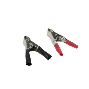 Imagem de Kit 10 Pares Garra Jacare Para Bateria 10A Pequena PT/VM - DUALLUX