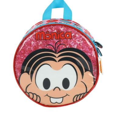 Imagem de Lancheira Escolar Luxcel Turma da Mônica Patch Rosa