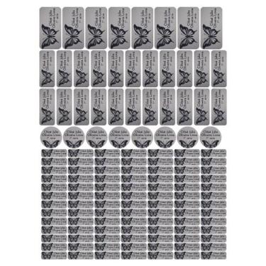 Imagem de 129 Etiquetas Escolares Personalizado Vinil Borboleta - Tectoner, Borb