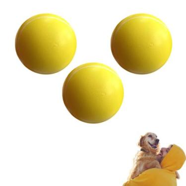 Imagem de Brinquedo pet mordedor Kit de brinquedos bola bolinha resistente para 