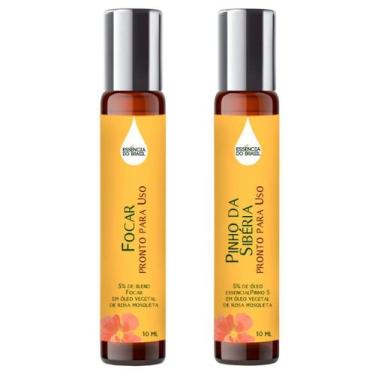 Imagem de Óleos Essenciais Prontos Focar e Pinho Sibéria Roll On 10ml - Essência