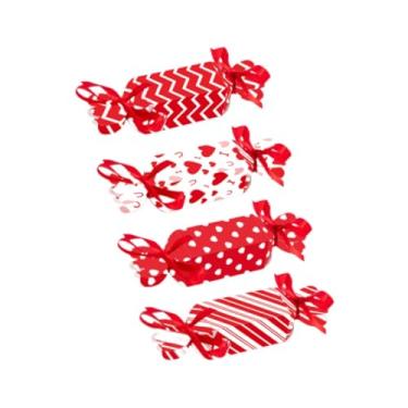 Imagem de oshhni 4x caixas de doces dos namorados decoração dos namorados ornamento dobrável caixas de embalagem multiuso novidade presentes de festa sacos goody