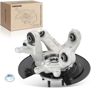 Imagem de A-Premium Conjunto de junta de direção traseira e cubo de rolamento de roda compatível com Ford Explorer 2011-2019, utilitário interceptor policial 2013-2019, AWD, lado direito do passageiro