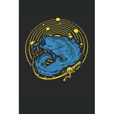 Imagem de Fish Universe: Bishing Notebook |. Pescatore Journal |. Lover space |. Taccuino della canna del pescatore.