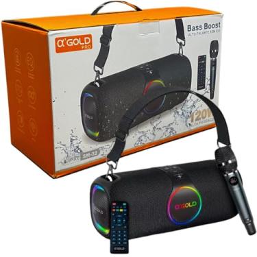 Imagem de Caixa De Som Sm-32 Ipx6 Prova D'agua Karaokê C/Mic Controle