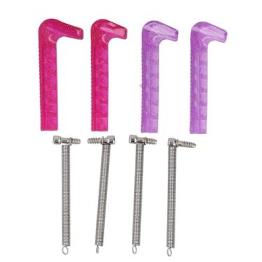 Imagem de Protetor de Skate de Gelo, Capa de Lâmina de Plástico Dura Cortável para Skate de Gelo, Adequado para Tamanho de Skate de Gelo de 160-260mm (Rosa Roxa)