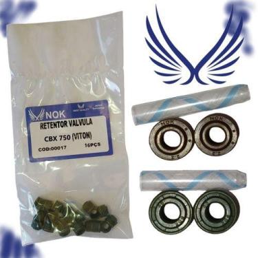 Imagem de Kit 16 Retentores De Válvula Nqk Cbx 750 Galo