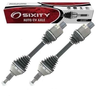 Imagem de Kit de eixo CV dianteiro Sixity de 2 peças compatível com Ram 1500 2012-2022 - Par de conjunto de eixo completo do motorista esquerdo e direito do passageiro