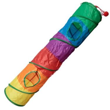 Imagem de Tunel Labirinto Para Gatos Colorido Pet 115cm Ringo Pet 0241