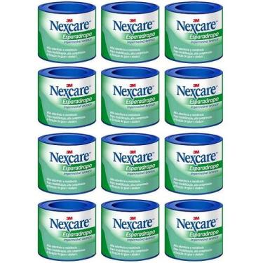 Imagem de Kit com 12 Esparadrapo Impermeavel Branco Nexcare 25MM X 90CM - 3M