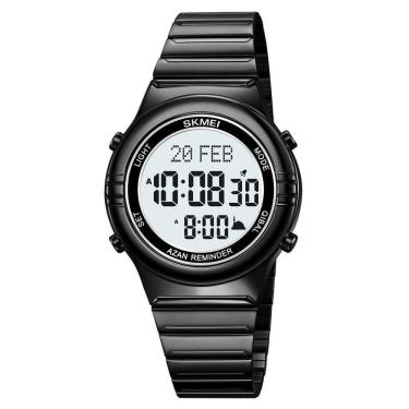 Imagem de Relógio Digital Masculino Fashion Da Skmei Com Cronômetro Função De Data Resistência À Água Preto
