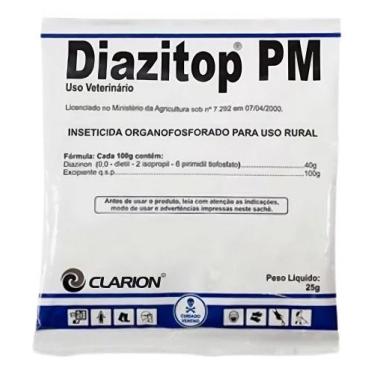 Imagem de Diazitop Pm Inseticida Diazinon Pulgao/moscas Clarion - 25g