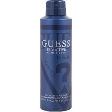 Imagem de Água De Cheiro Masculina Guess Seductive Homme Blue Spray Corporal 180 Ml