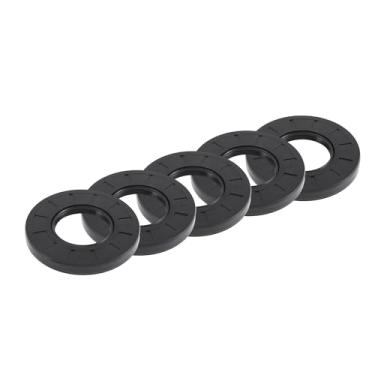 Imagem de REPAIROCK Vedação de óleo universal TC borda dupla W anel de vedação de mola de aço vedação do eixo rotativo 40 x 80 x 10 mm alta pressão NBR borracha preta 5 peças