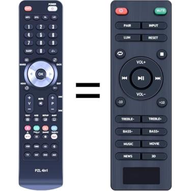 Imagem de Controle remoto de substituição para S4 2.1 ABOX VMAI FS22CS-2.1