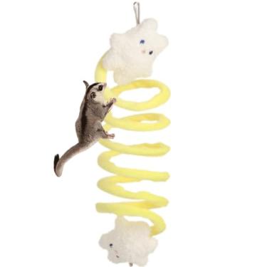 Imagem de Brinquedo de planador de açúcar para gaiola, hamster, porquinho-da-índia, colorido, espiral, brinquedos criativos, brinquedos interativos para matar o tempo e manter a forma para animais pequenos