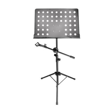 Imagem de Estante Para Partitura Com Suporte De Microfone Profissional Em Aço Re