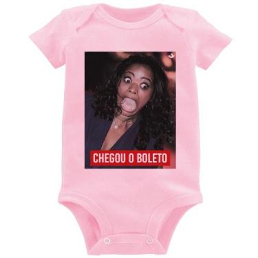 Imagem de Body Bebê Chegou o boleto - Foca na Moda, Rosa bebê, M