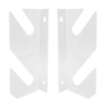 Imagem de 2 Tier Acrílico Skate Quadro de Parede Mount Display Rack, Kit de Suporte de Armazenamento Transparente Rack de Exibição de Skate de Skate para Snowboard Longboard