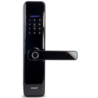 Imagem de Fechadura Inteligente Zigbee Biometria Senha Tag App Ekaza
