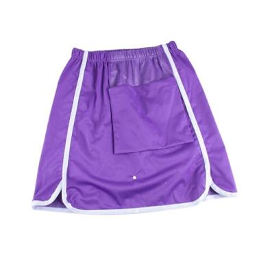 Imagem de Kokiya Salia de fraldas para adultos Padra de cama, portátil leve lavável com saia de bolso para desabilitar a cama de cama, Roxo 3xl