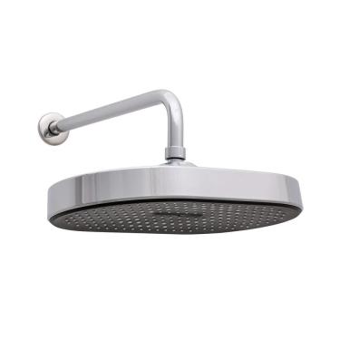 Imagem de Ducha chuveiro oval de parede Muriaé Pingoo.casa - Prata