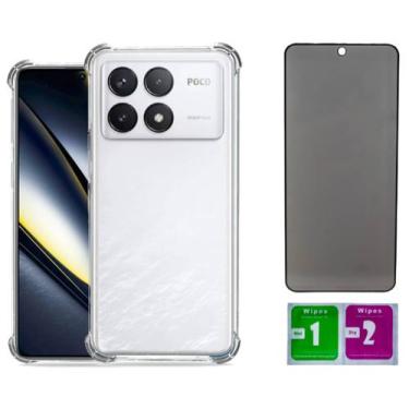 Imagem de Capa Anti Impacto Para Poco F6 Pro 5g + Pelicula Privacidade - Mustang