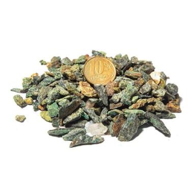 Imagem de 0,1 Kg Cascalho Bruto Malaquita Verde 10 a 20mm Tipo B - CristaisdeCur
