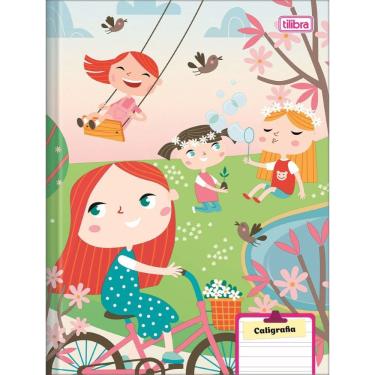 Imagem de Tilibra Caderno Caligrafia Sapeca Feminino Capa Dura Miolo Especial 187x245mm 40fls FSC