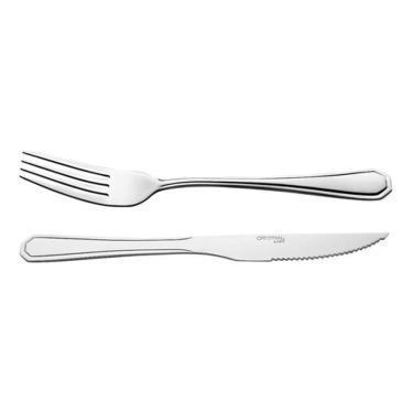 Imagem de Jogo Garfo Faca Inox 12 Peças Bar/Restaurante Bufffet