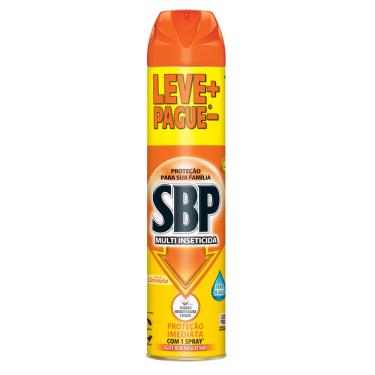 Imagem de MULTI-INSETICIDA AEROSSOL BASE ÁGUA ÓLEO DE CITRONELA SBP FRASCO 450ML SPRAY LEVE MAIS PAGUE MENOS