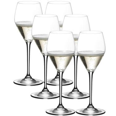 Imagem de Conjunto 6 Super Taças De Cristal Charmosas Para Espumante