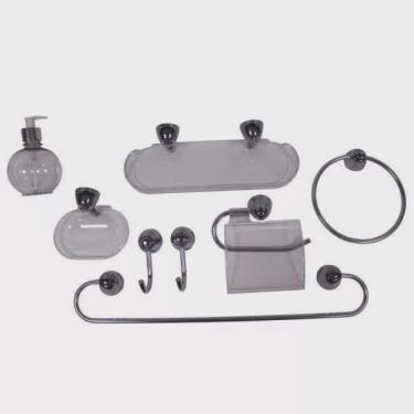 Imagem de Kit Acessórios para Banheiro Acqua Q18 8 Peças Japi