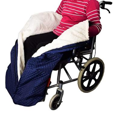 Imagem de Cobertor de cadeira de rodas para adultos, aquecedor de corpo inferior à prova d'água, acessório universal para cadeira de rodas para pacientes idosos e pernas com deficiência, parte inferior do corpo