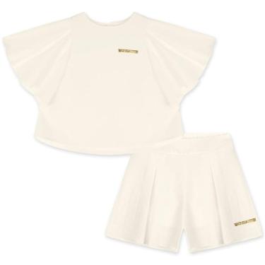 Imagem de Conjunto Curto Lilica Ripilica Blusa e Bermuda Tecido Off