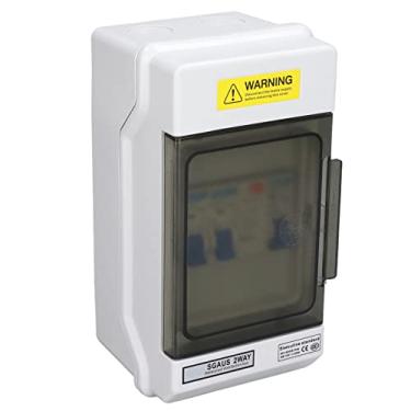 Imagem de Disjuntor de Proteção Universal 2 Vias IP66 Mini Disjuntores de Vazamento 40A 30mA RCD 2MCB (6A + 16A) 230V AU Proteção contra Curto-circuito contra Vazamento Com Resposta Rápida