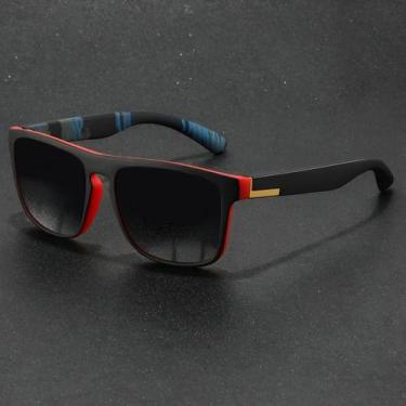 Imagem de Óculos Masculino De Sol Clássico Quadrado Luxo Vintage Com Proteção 40