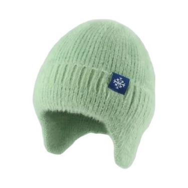 Imagem de Chapéu de Inverno Feminino de Malha com Pele Sintética - Quente e Maci