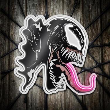 Imagem de Painel Neon Led Venom Filme Homem Aranha Decoração Geek Nerd - Bloom