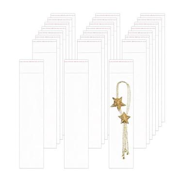 Imagem de Sacos de celofane transparentes resseláveis 7,6 cm x 30,5 cm, 500 peças, saco OPP autovedante, sacos de plástico para violoncelo, 1 mil, para biscoitos de padaria, doces, joias, artesanato (8 tamanhos