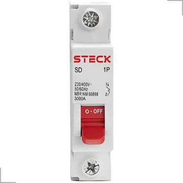 Imagem de Mini Disjuntor 1 Polo Curva C 3kA 400V 10A até 32A Steck