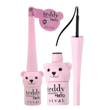 Imagem de Delineador liquido preto teddy vivai